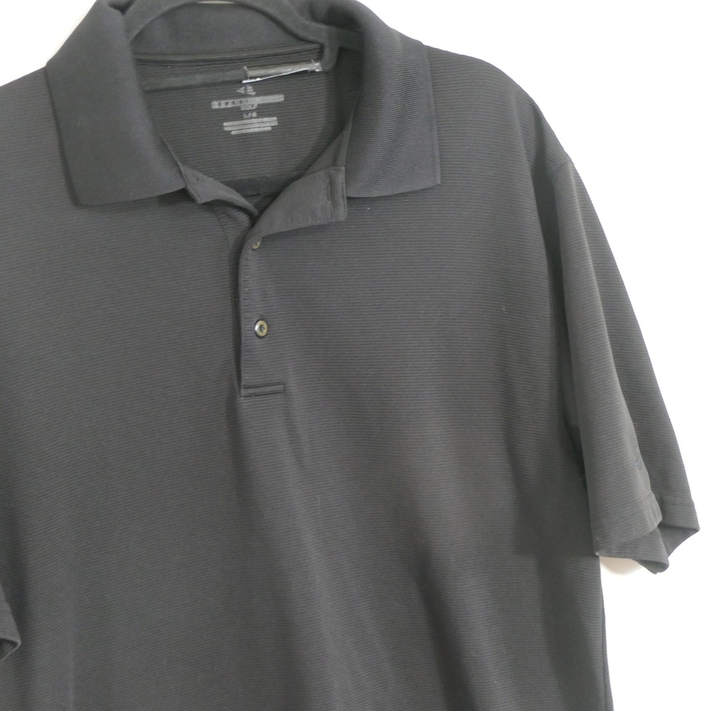 Grand Slam Mens Polo L Black Performance Golf Athleisure‎ Classic Minimalist - Picture 6 of 7